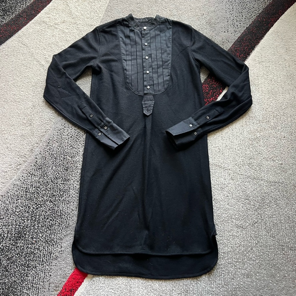 Ralph Lauren Gray Wool Long Sleeve Tunic Dress